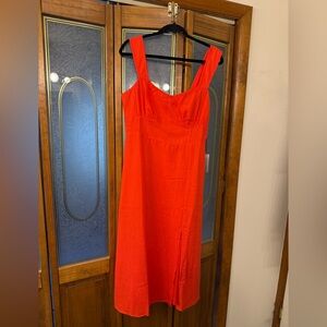 Vince Camuto Orange Dress with side slit, BRAND NEW